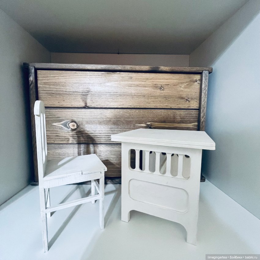 Стол и стул 1/6 — Кукольная мебель (фото 2)