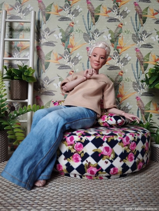 Пуф/софа "Розы на шахматной доске" 1:6/1:8 (фото 5)