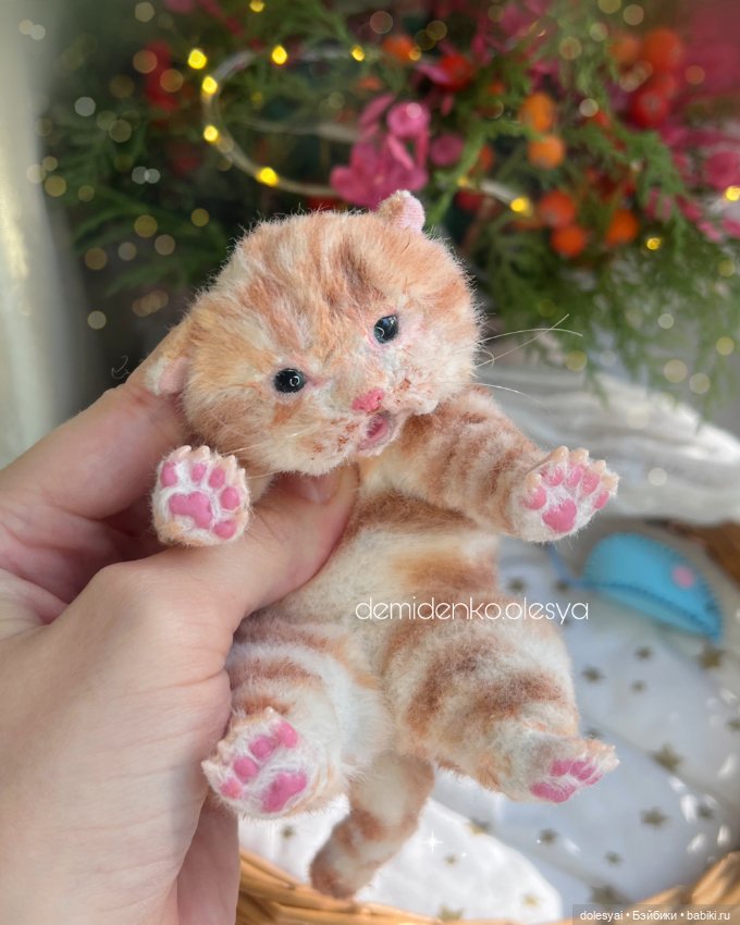 Котёнок Алекс 🧡🐱 — Авторские игрушки (фото 6)