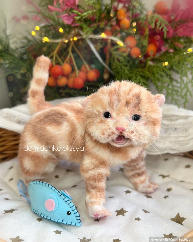 Котёнок Алекс 🧡🐱 — Авторские игрушки (фото 2)