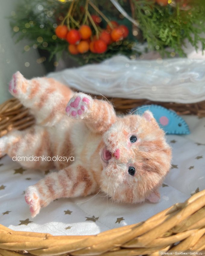 Котёнок Алекс 🧡🐱 — Авторские игрушки (фото 3)