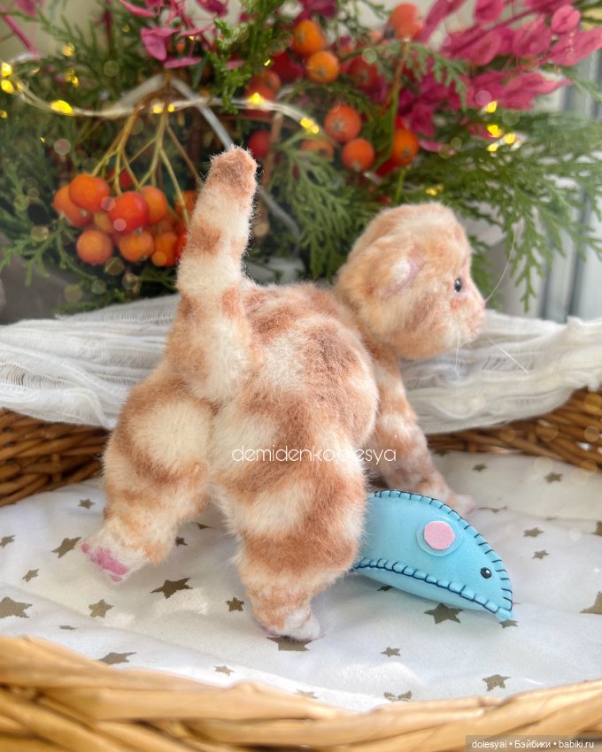 Котёнок Алекс 🧡🐱 — Авторские игрушки (фото 5)