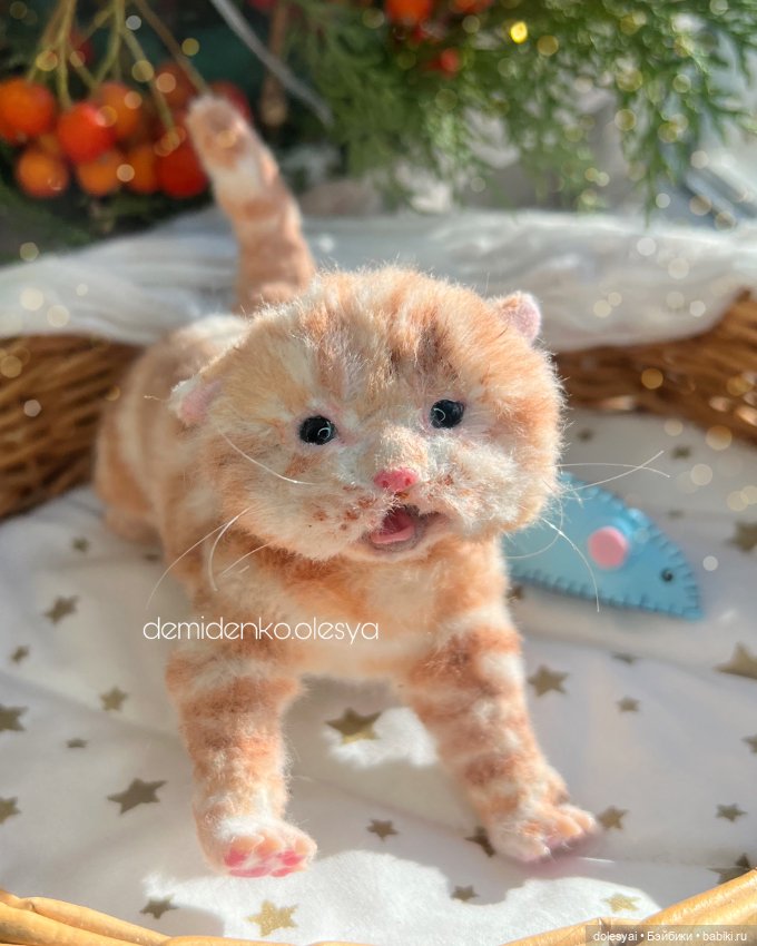 Котёнок Алекс 🧡🐱 — Авторские игрушки (фото 4)