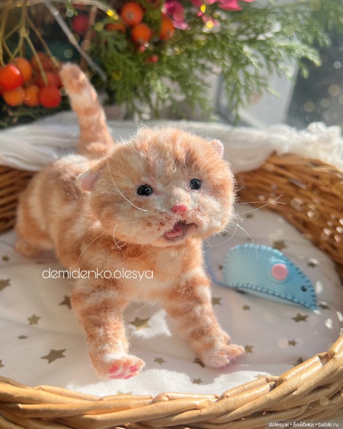 Котёнок Алекс 🧡🐱 — Авторские игрушки