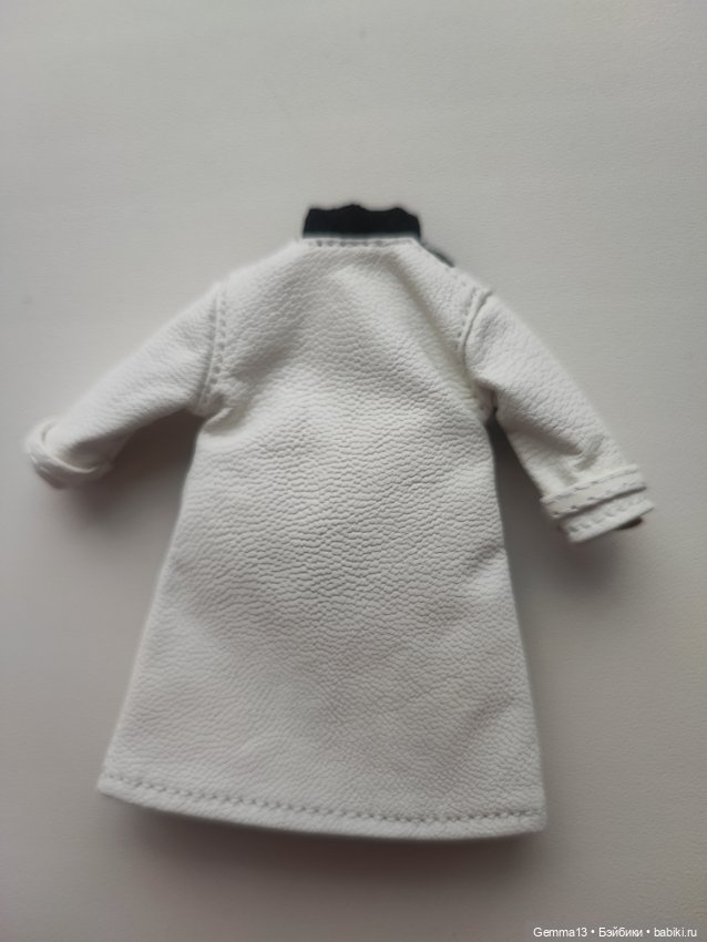 Кожаное пальто для куклы ob11 (фото 2)