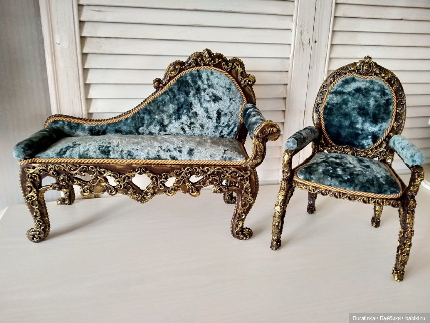 Комплект мебели для кукол 40 -55 см (фото 3)