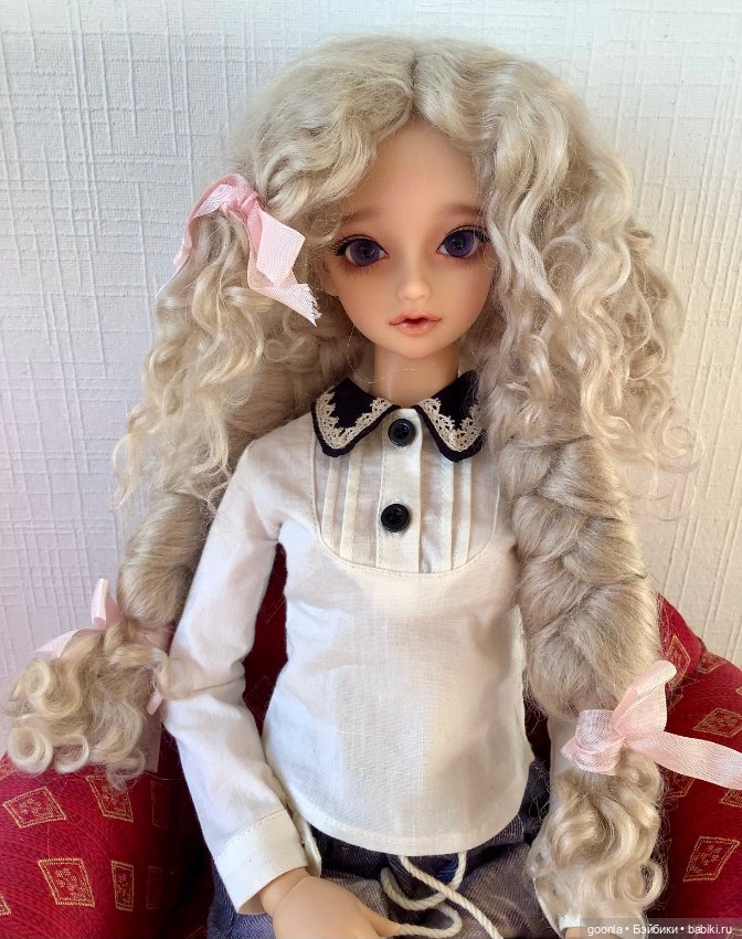 Парик для куклы мохер 8-9