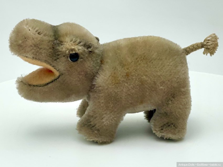 Винтажная мягкая игрушка Nilpferd, Steiff (фото 2)