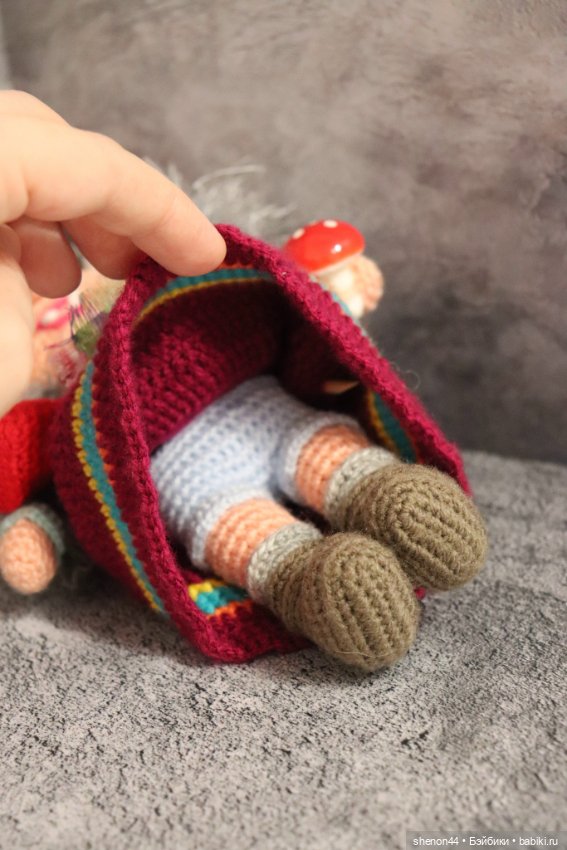 Кукла вязаная "Баба Яга" — Игровые куклы (фото 5)