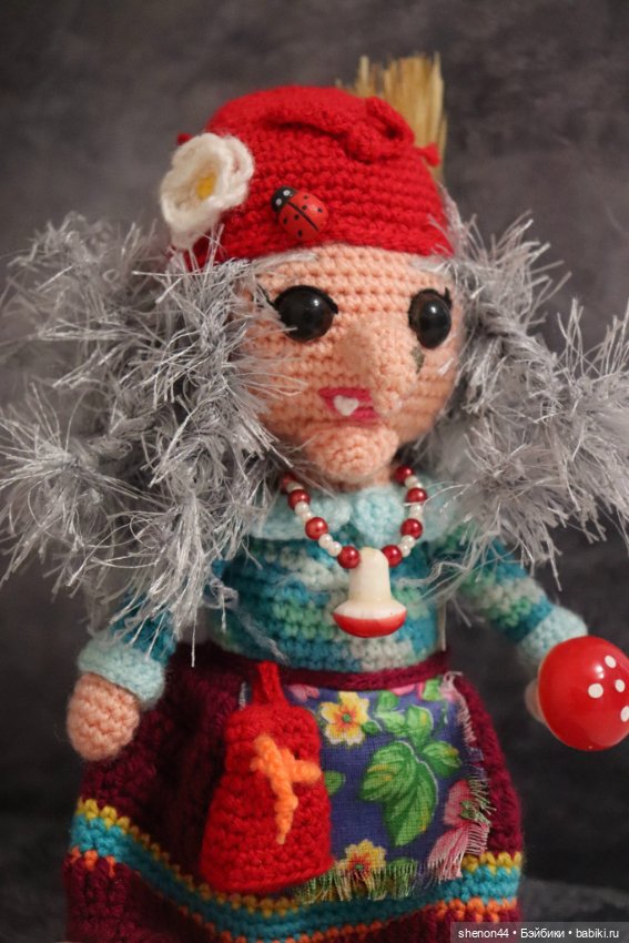 Кукла вязаная "Баба Яга" — Игровые куклы (фото 7)