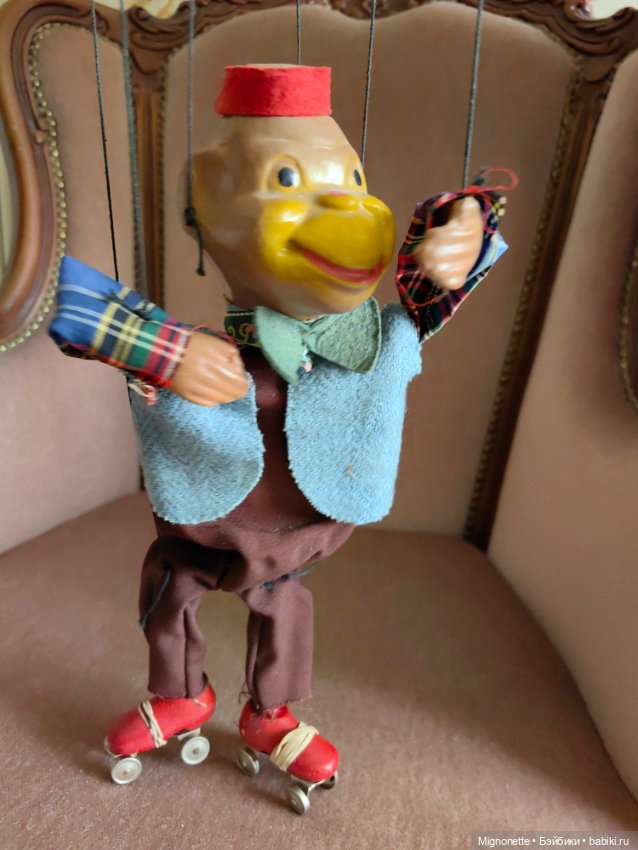 Марионетка Обезьяна на роликах (фото 5)