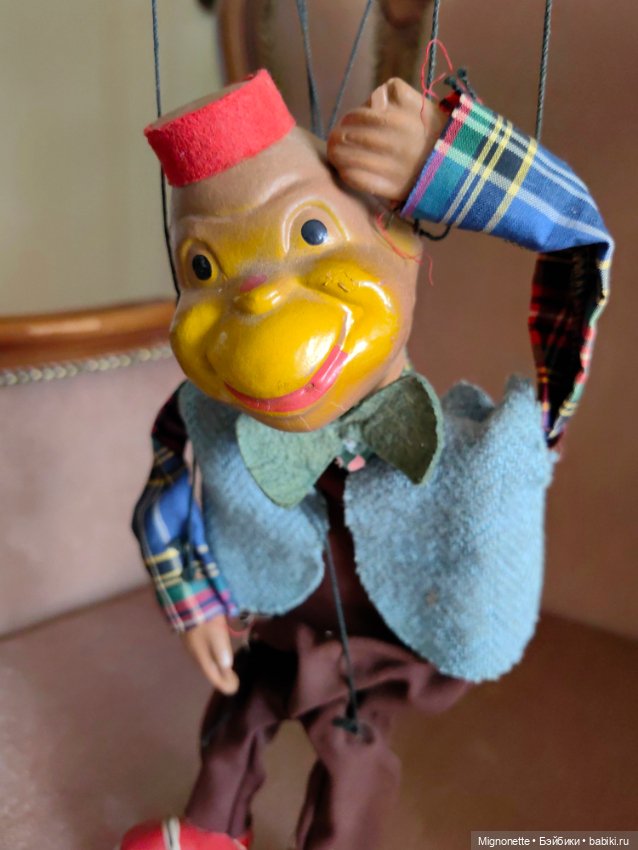Марионетка Обезьяна на роликах (фото 7)