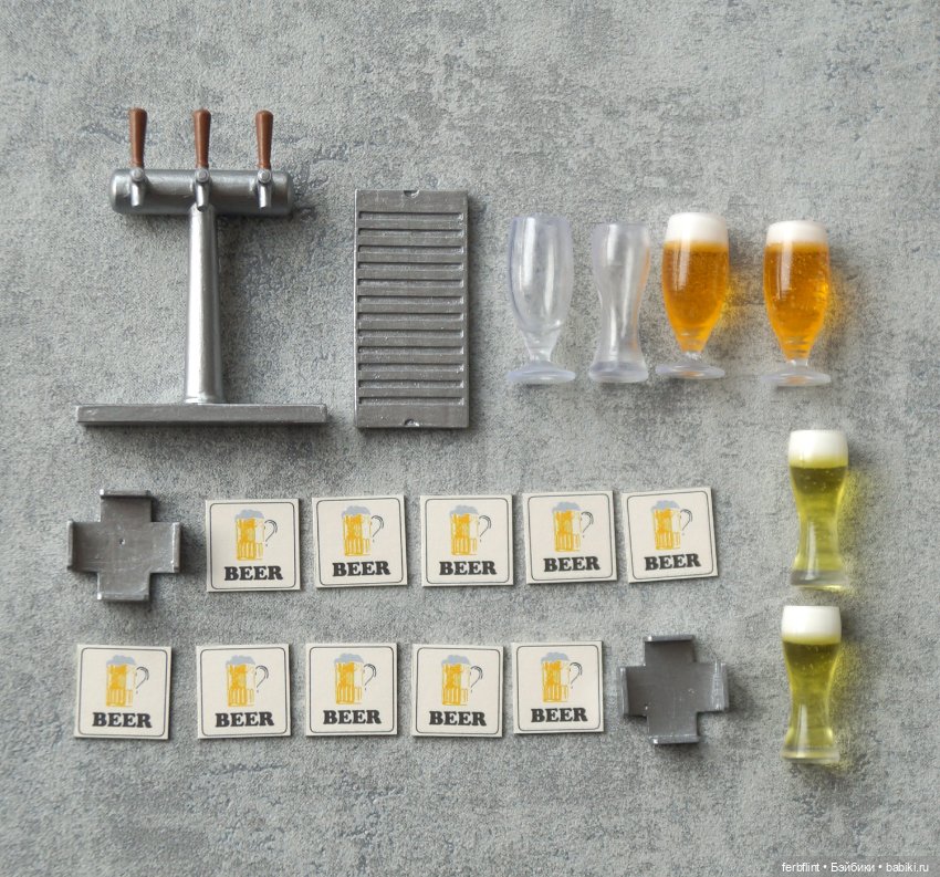 Барный набор №1 (масштаб 1:6) (фото 6)