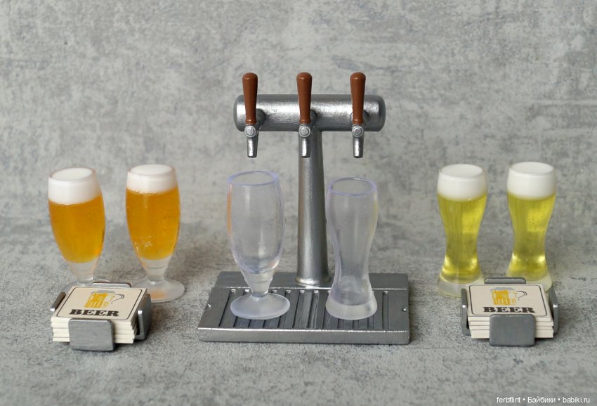 Барный набор №1 (масштаб 1:6)