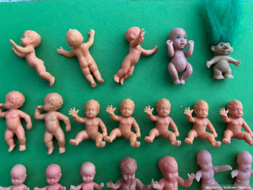 Маленькие пупсики из яйца, большое разнообразие, высота от 3 см (фото 3)