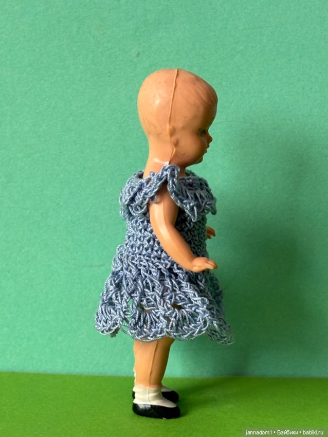 Куколка Plasticbaby с рельефными волосами, высота 9 см (фото 6)