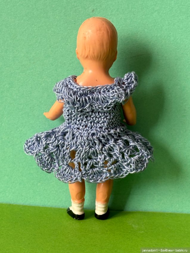 Куколка Plasticbaby с рельефными волосами, высота 9 см (фото 4)