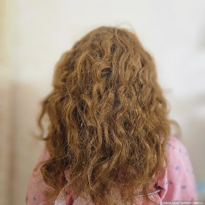 Парик натуральный для кукол объем27-30см (фото 2)