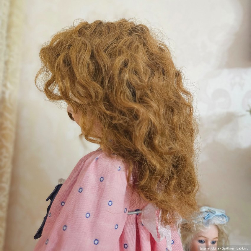 Парик натуральный для кукол объем27-30см (фото 3)
