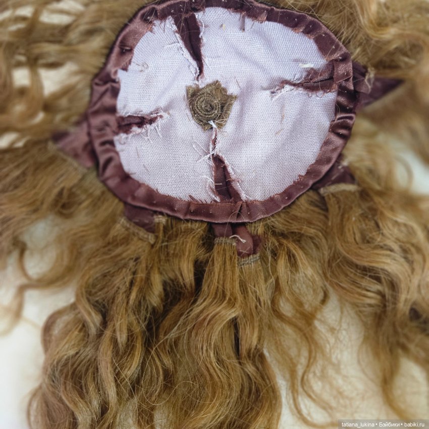 Парик натуральный для кукол объем27-30см (фото 4)