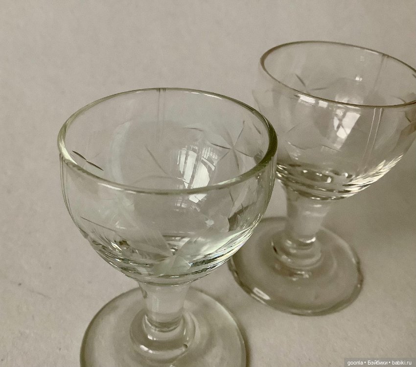 Рюмки/бокалы хрусталь — Аксессуары для кукольных фотосессий (фото 2)