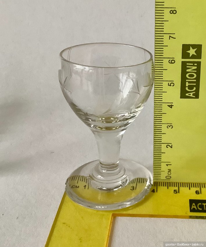 Рюмки/бокалы хрусталь — Аксессуары для кукольных фотосессий (фото 6)