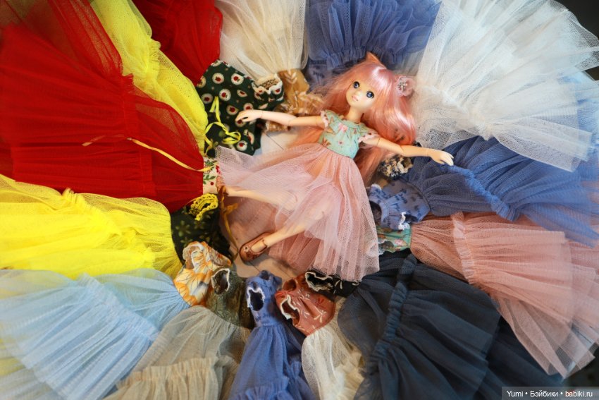 Платья фатин для Блайз и схожих по размеру