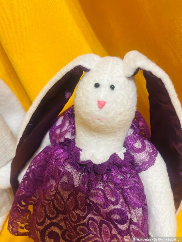 Пара тильда-зайцев — Авторские игрушки (фото 7)