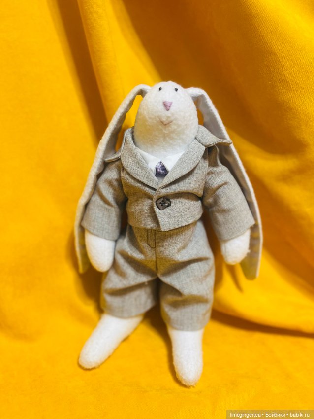 Пара тильда-зайцев — Авторские игрушки (фото 4)