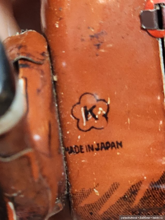 Старинная заводная игрушка ковбой, Япония (фото 5)