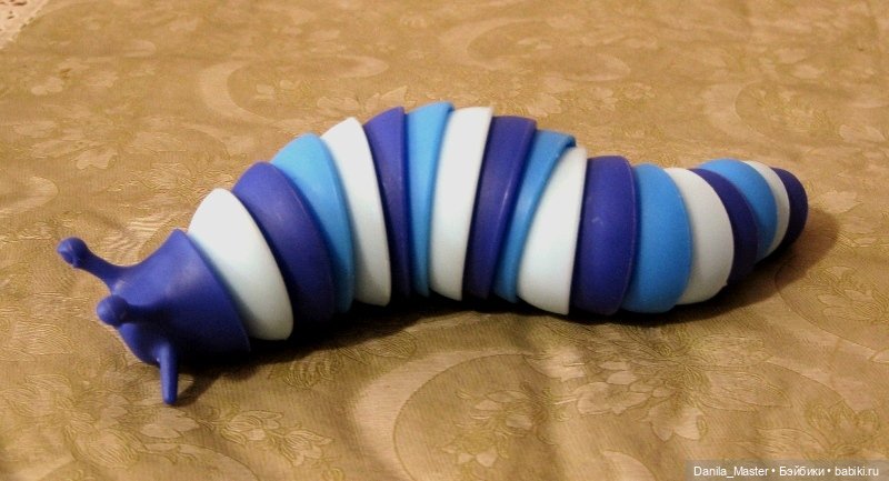 Кольчатый псевдослизень игрушка антистресс (фото 6)