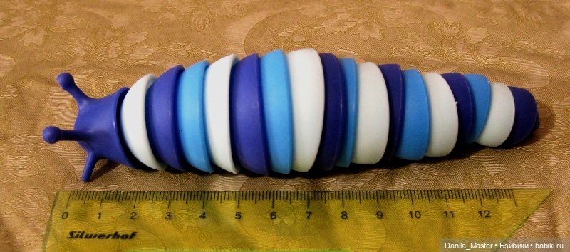 Кольчатый псевдослизень игрушка антистресс (фото 3)