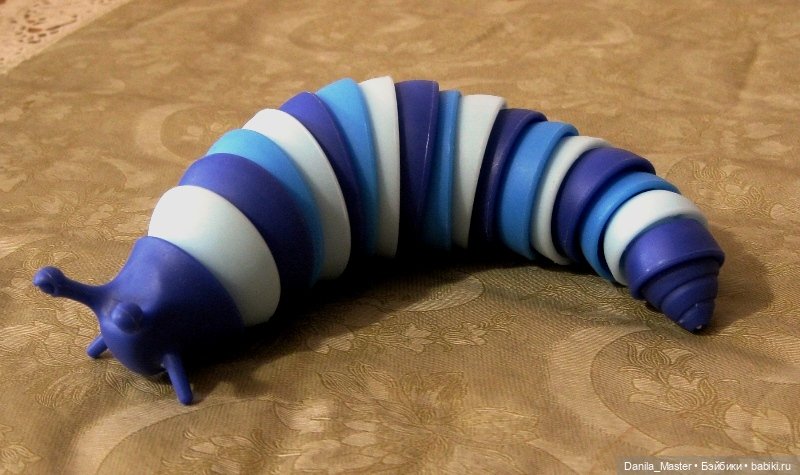 Кольчатый псевдослизень игрушка антистресс (фото 4)