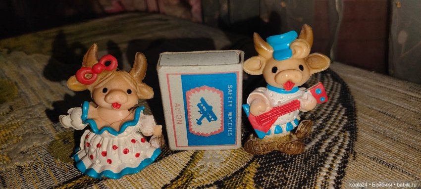 Игрушки СССР, литая резина. Бычок и коровка (фото 2)
