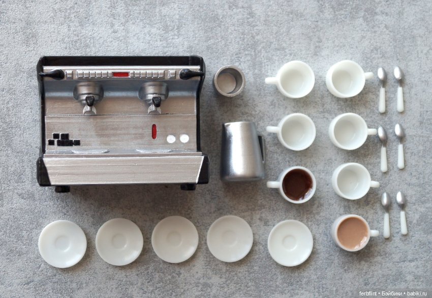 Набор для кофейни (масштаб 1:6) (фото 9)