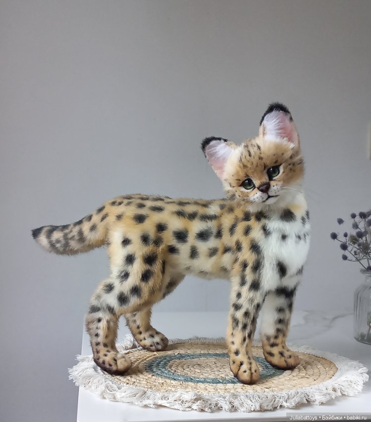 Мягкая игрушка кот. Сервал 🖤 (фото 5)