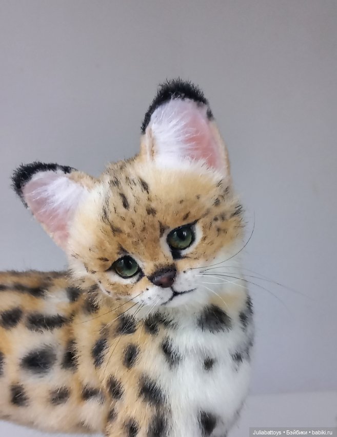 Мягкая игрушка кот. Сервал 🖤 (фото 7)