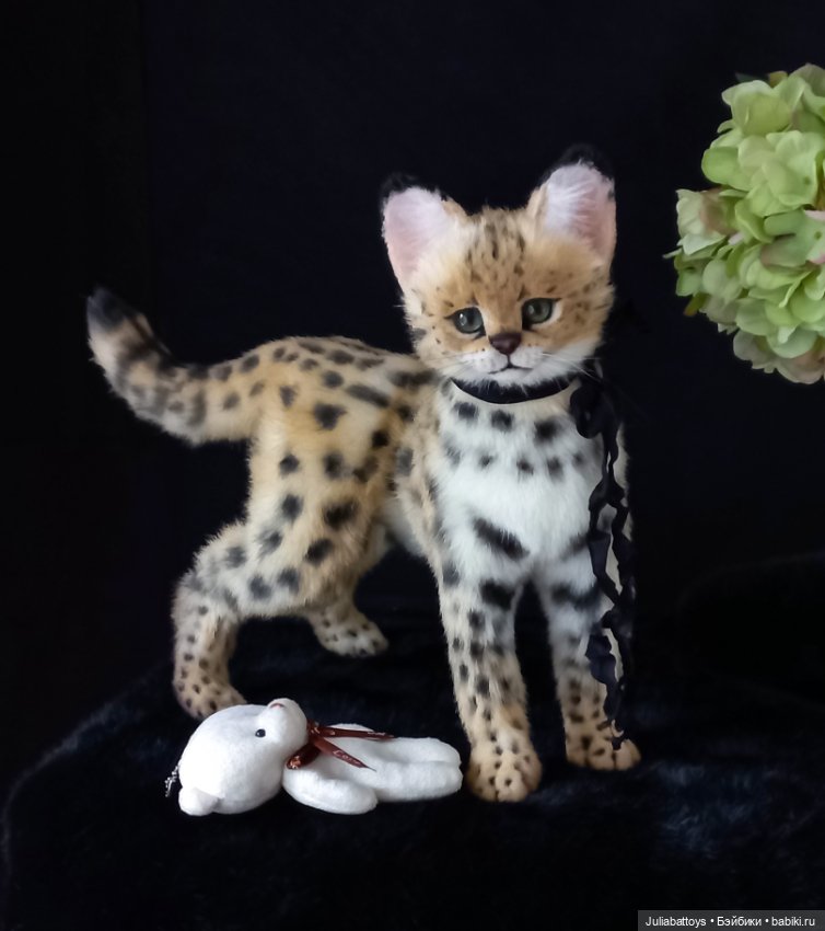 Мягкая игрушка кот. Сервал 🖤