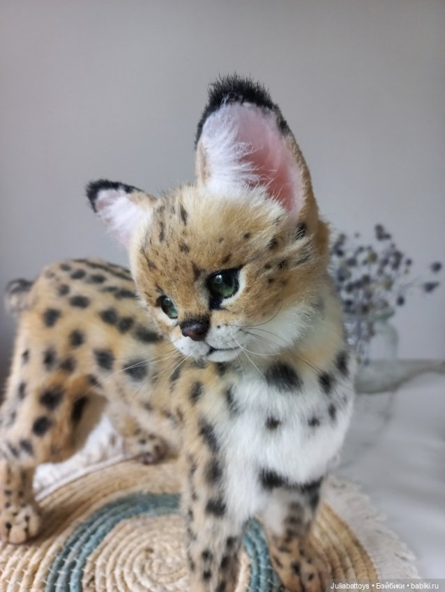 Мягкая игрушка кот. Сервал 🖤 (фото 4)