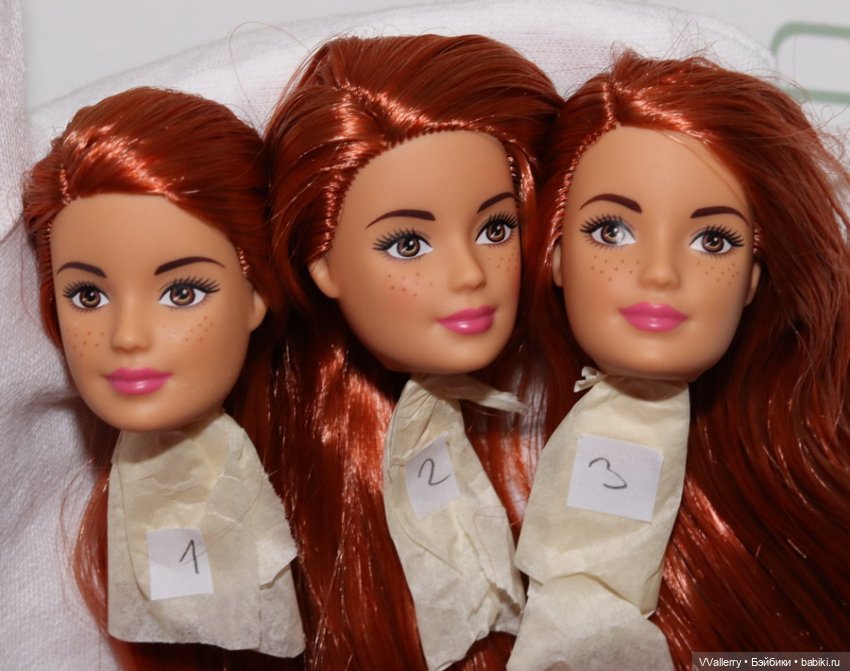 Голова MTM голубой топ — Тела и головы для кукол