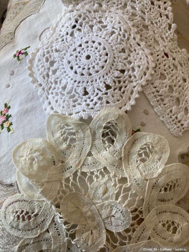 Большой лот для украшения одежды антикварной куклы