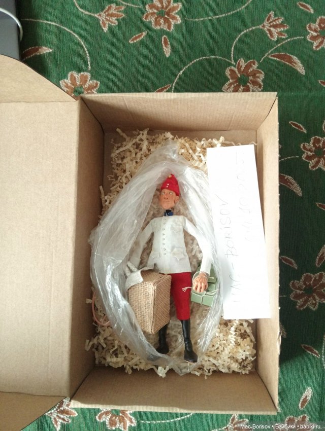 Офицер и денщик, авторская парная кукольная композиция (фото 2)