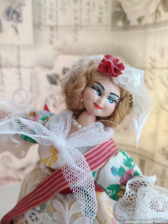 Испанка в национальном костюме 50 -е. Раритет в шикарном состоянии (фото 7)