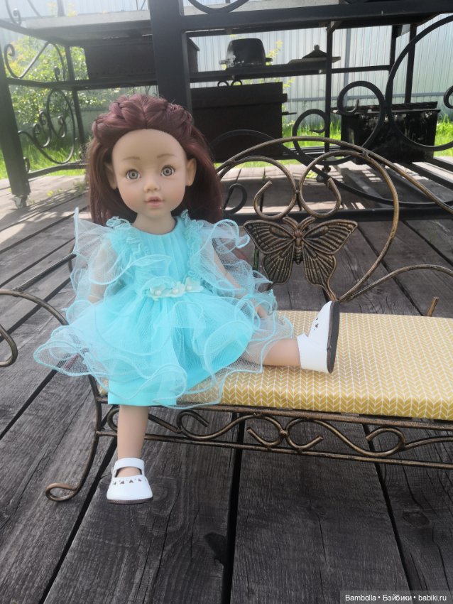 Кованый диванчик для кукол (фото 8)