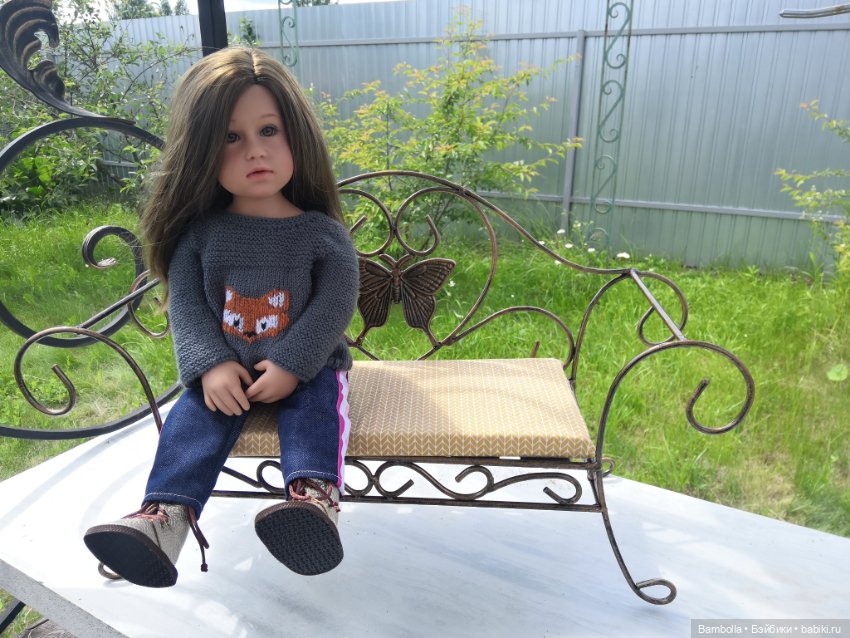 Кованый диванчик для кукол (фото 2)