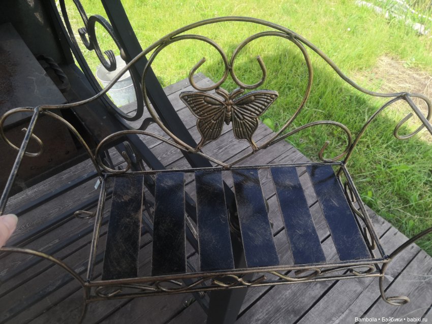 Кованый диванчик для кукол (фото 5)