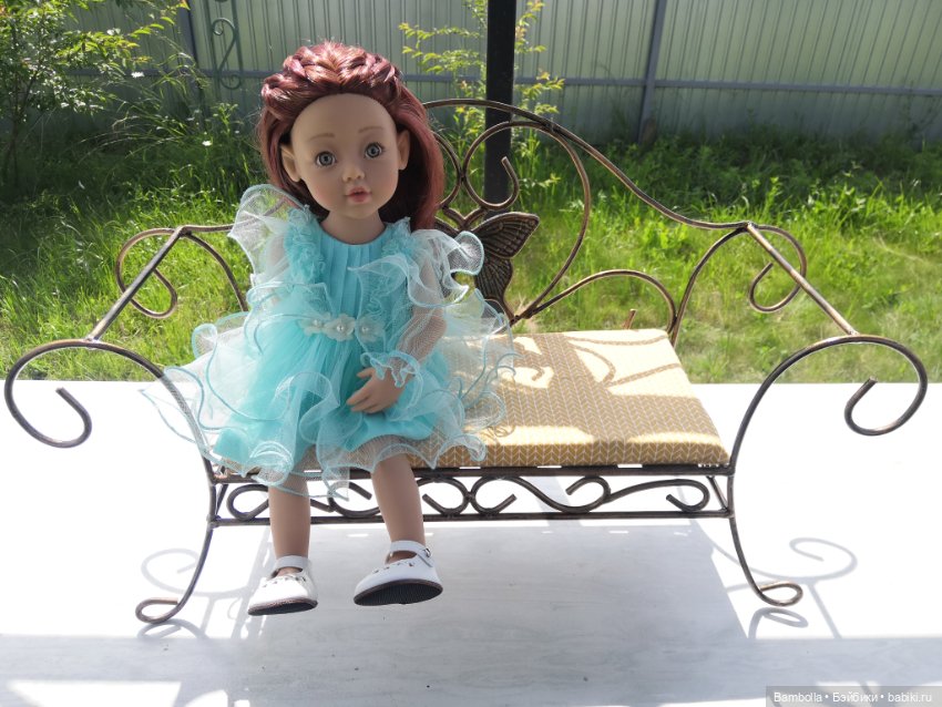 Кованый диванчик для кукол (фото 4)