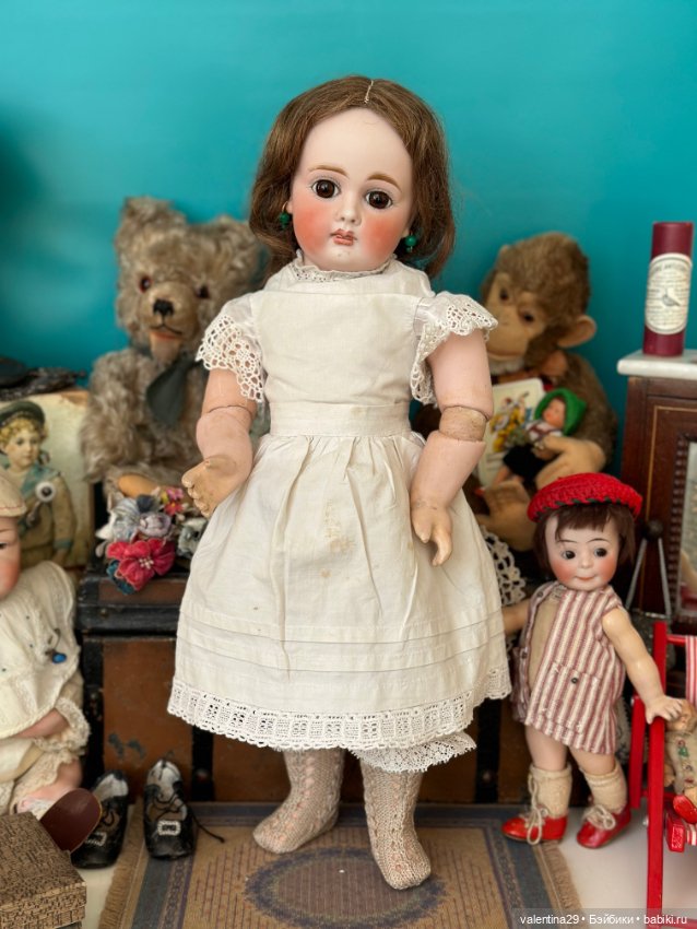 Антикварная ранняя кукла Sonneberg 9 для французского рынка