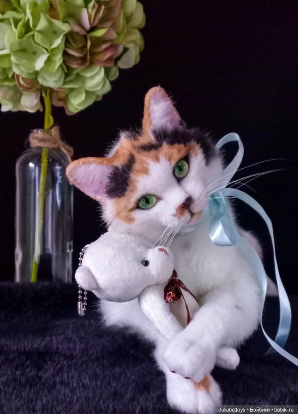 Мягкая игрушка кошечка Портретный котик (фото 5)