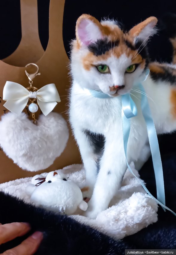 Мягкая игрушка кошечка Портретный котик (фото 8)